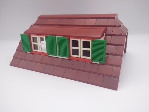 Lego dach mit gaube dunkelrot - dach,