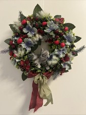 Türkranz Herbst Tür Deko Kranz Katze Fensterdeko Künstlich Schmuck