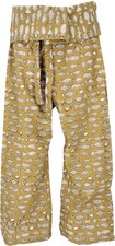 Handbedruckte Fischerhose