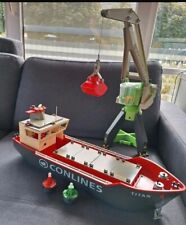 Playmobil 4472 Frachtschiff Titan und 4470 Kran mit Boien