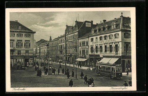 Ansichtskarte karlsruhe - ansichtskarte,