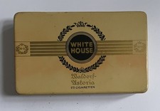 Alte Blechdose Waldorf Astoria "White House"  25 Zigaretten Cigarettes Tin