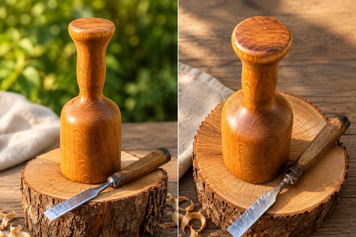 Holzhammer klopfholz aus - holzhammer,