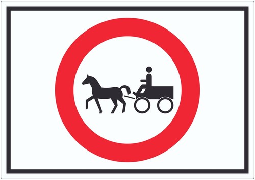 Durchfahrt verboten kutsche - verboten,