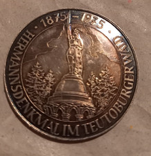 Teutoburger Wald Silbermedaille 1975 100 Jahrfeier Hermannsdenkmal bei Detmold