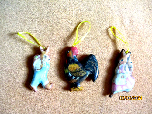 Osterdeko hasen und 1 - 3,