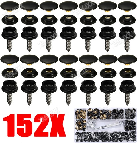 152set edelstahl druckknopf - 152set,
