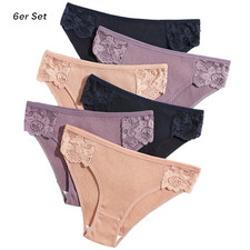 Damen Slips Spitze 6er Set