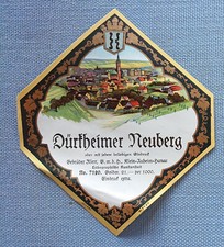 altes Weinetikett Musteretikett Etikett Label Dürkheimer Neuberg Illert Auheim