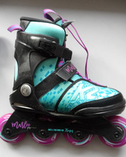 🔴K2 Marlee Pro INLINE Skates EU Gr. M/32-37 verstellbar light blue-purple TOP🔴