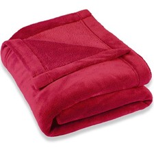 CelinaTex Kuscheldecke XXL 220x240 cm rot Coral-Fleece Oeko-TEX 100 weich OVP
