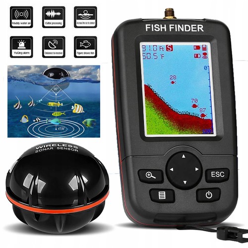 Tragbar 100m echolot - 100m,
