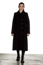 Yukai Damen Langer Mantel schwarz