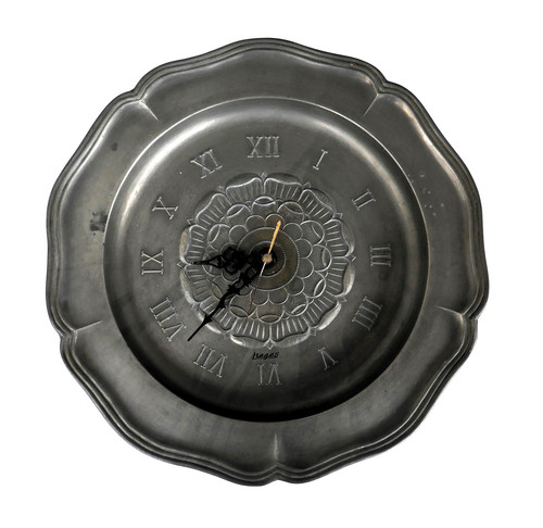 Wanduhr aus zinn - zinn, mit