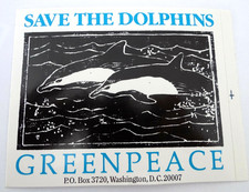 Werbe-Aufkleber Greenpeace
