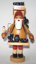 Volkskunst aus dem Erzgebirge – KWO Räuchermann Hausierer / Geschirrhändler – Hö