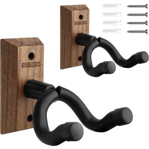 Gitarren wandhalterung walnuss - gitarren,