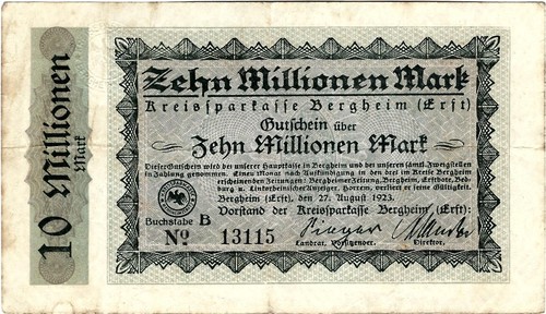Banknote gutschein - gutschein, 10