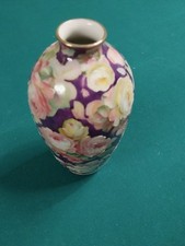 Vase Gebrüder Heubach Lichte Thüringen Rosenmotiv um ca 1910 - 1930 - 1950 