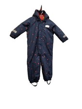 SCHNEEANZUG❄️ "SCOUT" SNOWBALL 80/86 NAVYBLAU ⭐️ ROTE STERNE NEUWERTIG LOGO