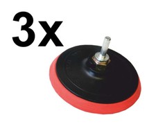 3x Schleifteller