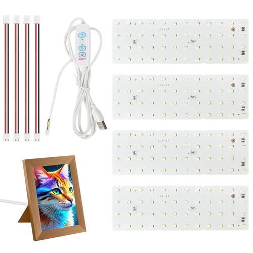 4er set cmyk lithophane led - 4er,