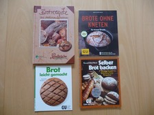 Selber Brot backen, 4 Bücher mit Brotrezepten