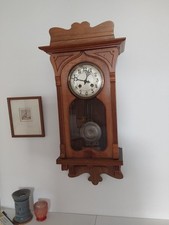 Wunderschöner antiker Regulator aus Walnussholz, Jugendstil