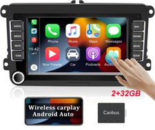 7" 2DIN Android 12 Autoradio Carplay GPS Navi für VW Tiguan Touran Jetta Passat