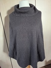 ♥ Poncho Pullover mit Rollkragen ♥ Gr.42 ♥ Grau ♥ PFEFFINGER ♥ NEU! 