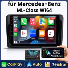 CarPlay Android 13 Für Mercedes-Benz ML-Class W164 9"Autoradio GPS Navi DAB+