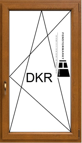 Fenster kunststoff golden - 1,