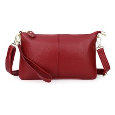 Damen-Clutch Aus Echtem Leder