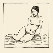 Akt Linol Decke weiblich