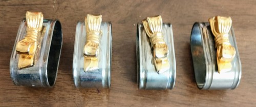 Serviettenhalter gold silber - serviettenhalter,