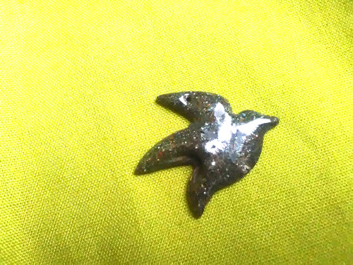 Emaille anhänger taube vogel - emaille,
