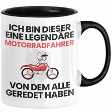 Motorradfahrer Geschenk Tasse