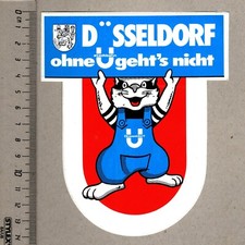 Aufkleber/Sticker U-Dax Düsseldorf ohne Stadtbahn geht´s nicht