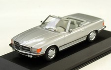 Mercedes 350 SL R107 Bj. 1971-1989, silbermetallic, Minichamps-Modell im M. 1:43