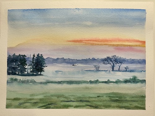 Original aquarell bild - aquarell,