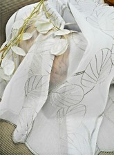 Scheibengardine Kurzgardine Kurzstore Panneau Gardine 30,47, 60 u. 90 cm grün