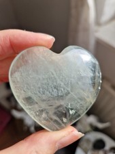 Prasiolith grüner Amethyst Herz