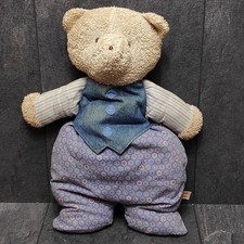 Vintage Sigikid Teddy Frottee Bär Blau Kuscheltier Stofftier Plüschtier Ca.41 cm