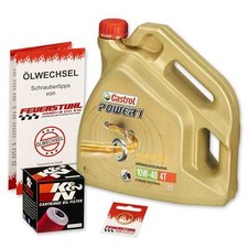 Suzuki GSXR 1100, 86-88, GU74C; Castrol Power1 10w40 Öl; K&N Ölfilter Motorölset