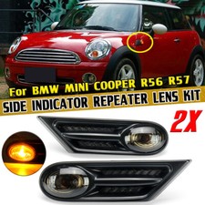 BLINKER FÜR BMW MINI COOPER R56 R57 BLINKLEUCHTE SEITENBLINKER SCHWARZ SMOKE