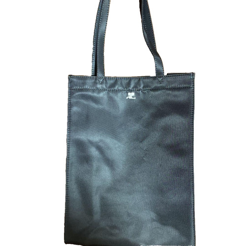 Courreges tote bag logo - logo, black