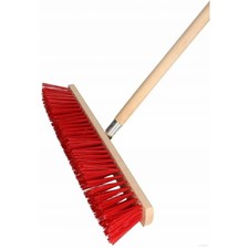 Besen Straßenbesen mit PVC Borsten Breite 60cm mit Buchenholz Stiel Metall