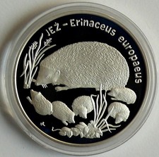 Polen 20 zl. 1996 Jez / Igel, Silber