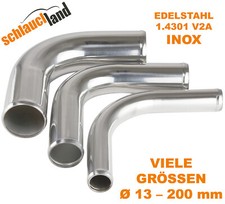 90° Edelstahl Bogen V2A Ø