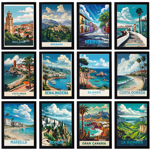 Vintage reise urlaub spanien - vintage,